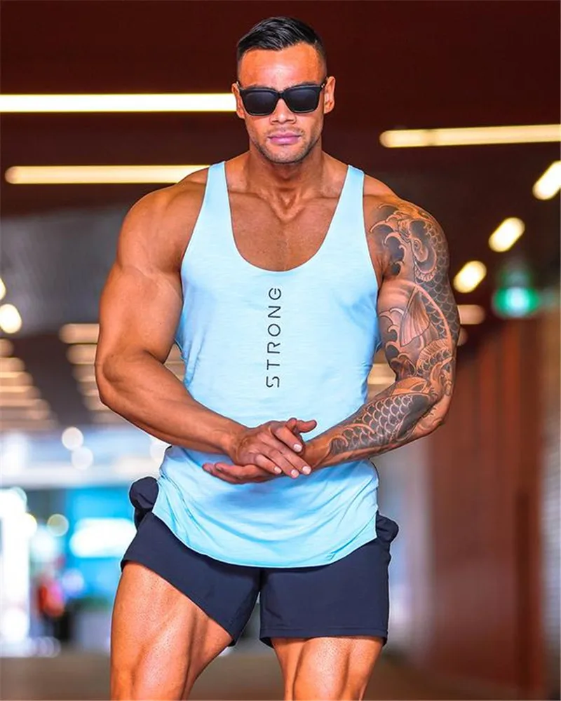 Canottiera bianca da uomo, senza maniche, per bodybuilding, allenamento, ad asciugatura rapida, per palestra, fitness, allenamento, maglietta da uomo rinfrescante e traspirante, bianco, XL