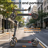 Trottinette Électrique 800W, Batterie 48V 15.6Ah, Autonomie 55km, Double Suspension, Pneus 10 Pouces, Frein à Disque, Pliable, Charge Max 120kg 6