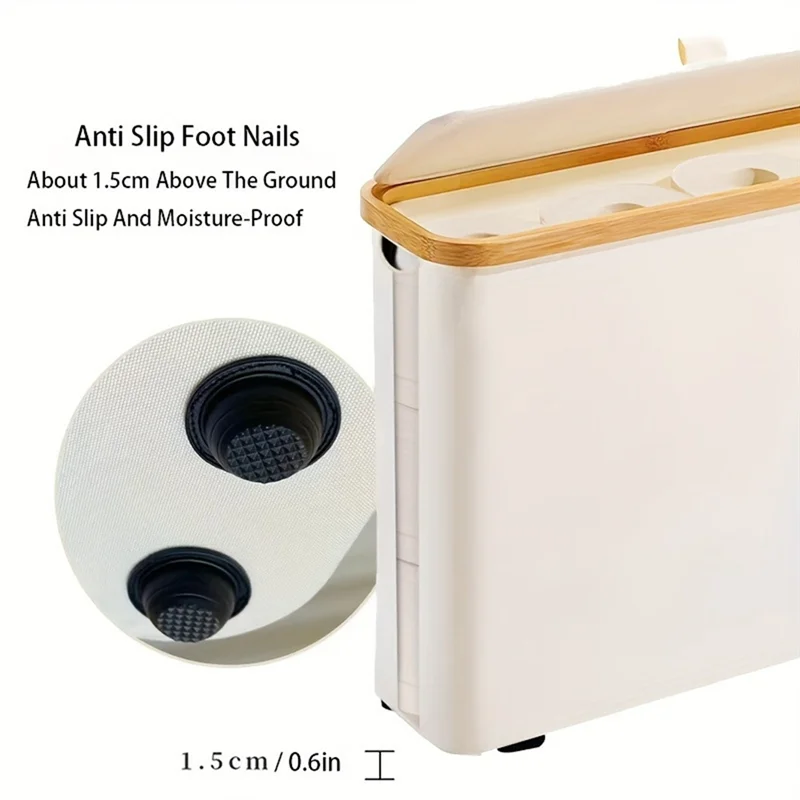 Hot Selling-Toilet Paper Storage Basket With Lid Large Capacity Breathable Collapsibles Design Toilet Paper Holder Dispenser,Toi