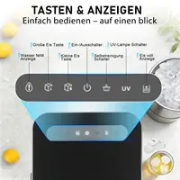 Machine à glaçons portable Cliheet – Machine à glaçons compacte et rapide de couleur noire pour la maison et le camping 2