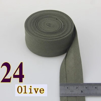 Premium Cotton Bias Tape - Folded and Ironed for Crafts, Sewing, and Quilting - Multiple Lengths Available