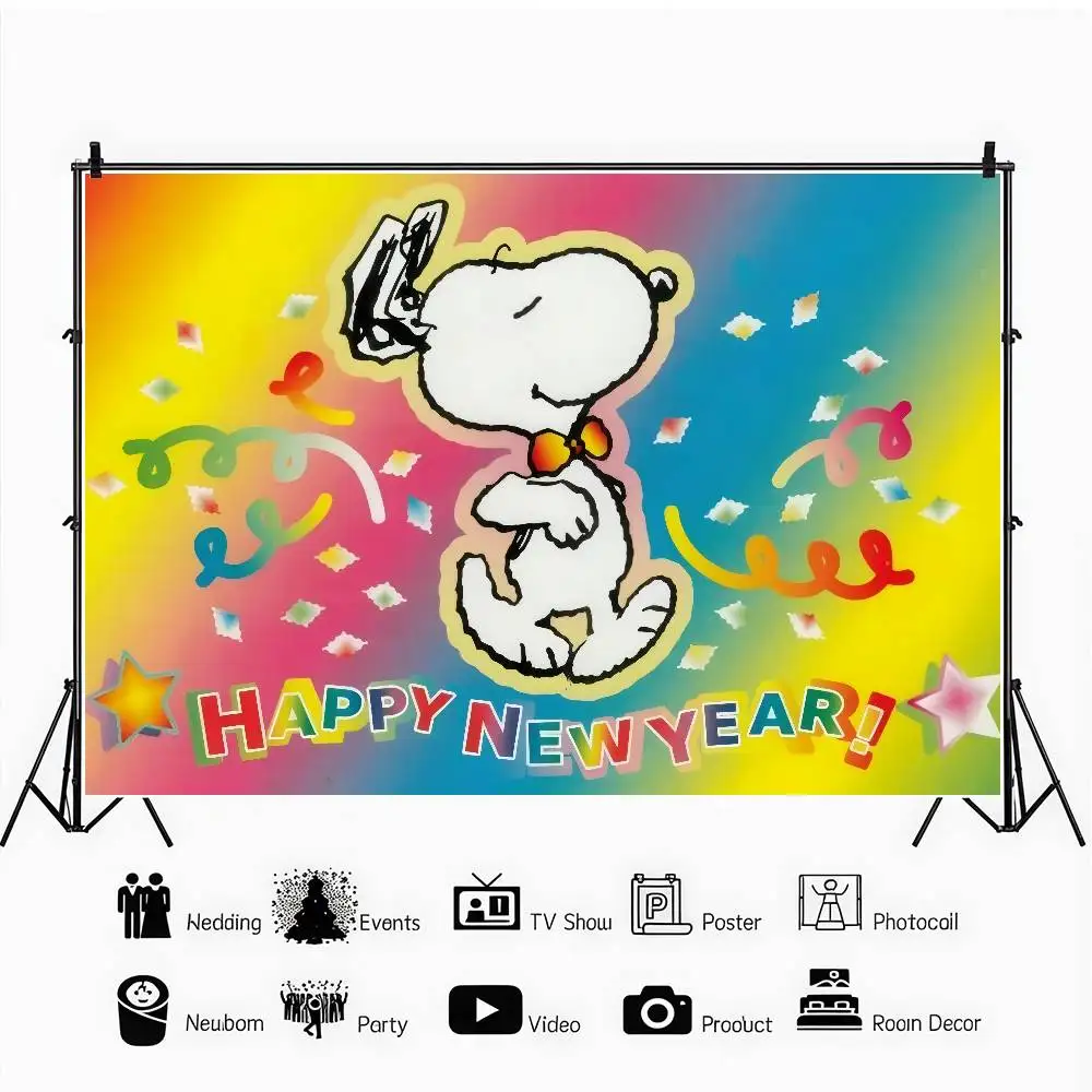 Fotografie-Hintergründe für Kindergeburtstage Kinderporträt-Fotohintergründe Kunst Cartoon S-Snoopys – Detail 14