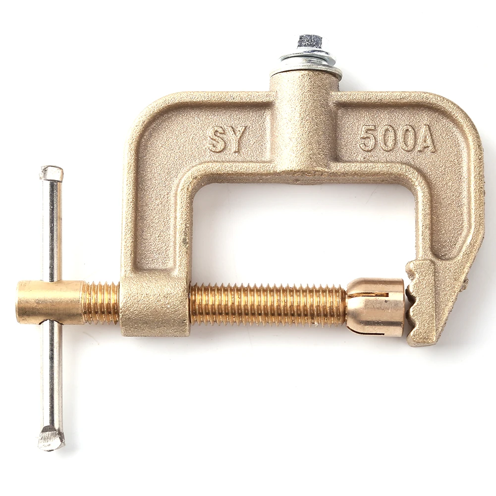 500A Ground Earth Clamp Portable Electric Welding G-shaped Grounding Clamping