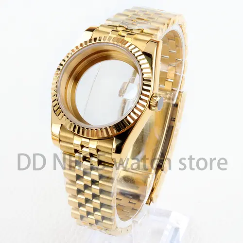 36mm/39mm NH35 Watch Case Sapphire Glass 20mm Solid 316L Stainless Steel Bracelet for Datejust NH35 NH36 Movement 28.5mm Dial - Image 4