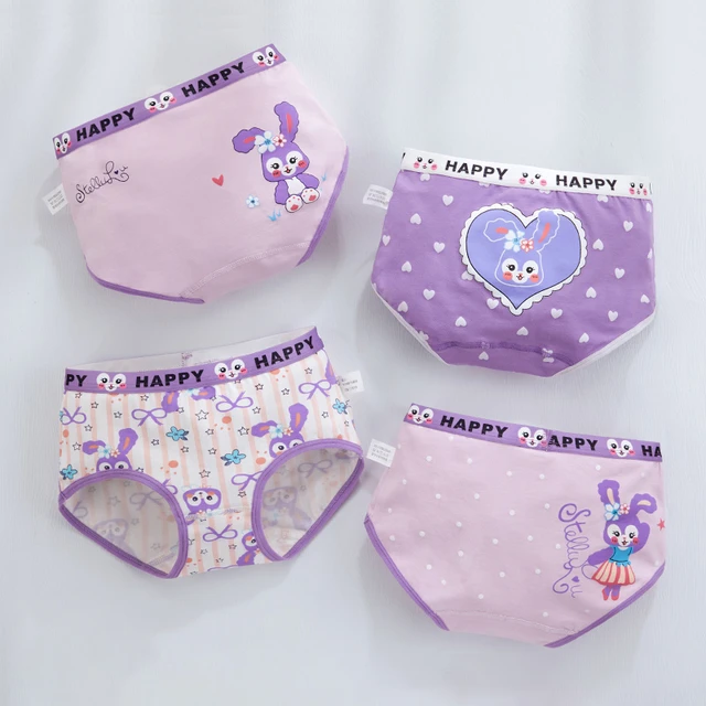 1/4pcs/Lot Toddler Baby Girls Quality All Cotton Underwear Cartoon