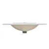 [Sink Only]24 Inch Modern Bathroom Vanity Modern White Bathroom Sink Rectangle Above Counter Porcelain Ceramic Vessel Vanity 4