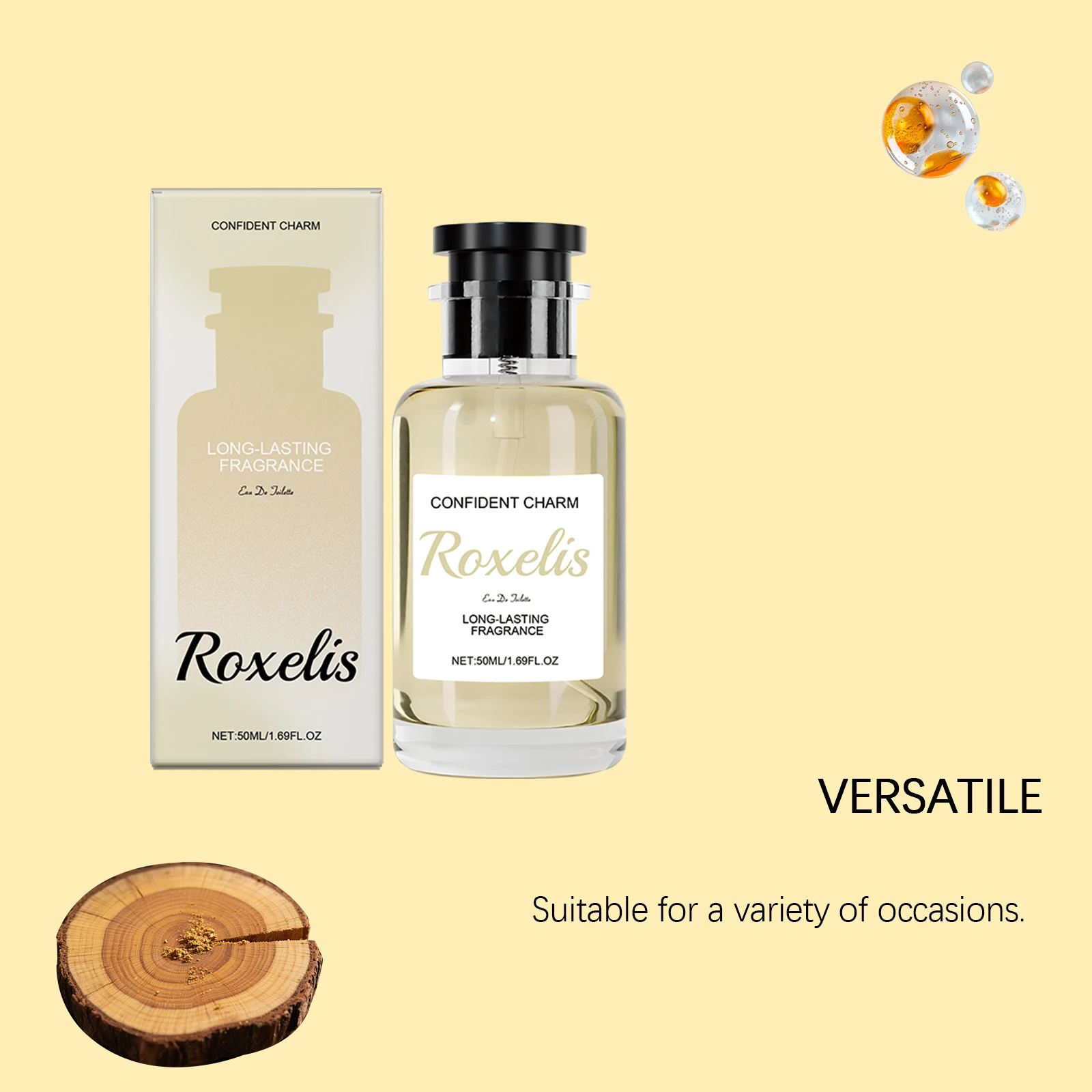 Roxelis Long-lasting Wood Bergamot Eau De Toilette Unisex Fragrance_voghion.com