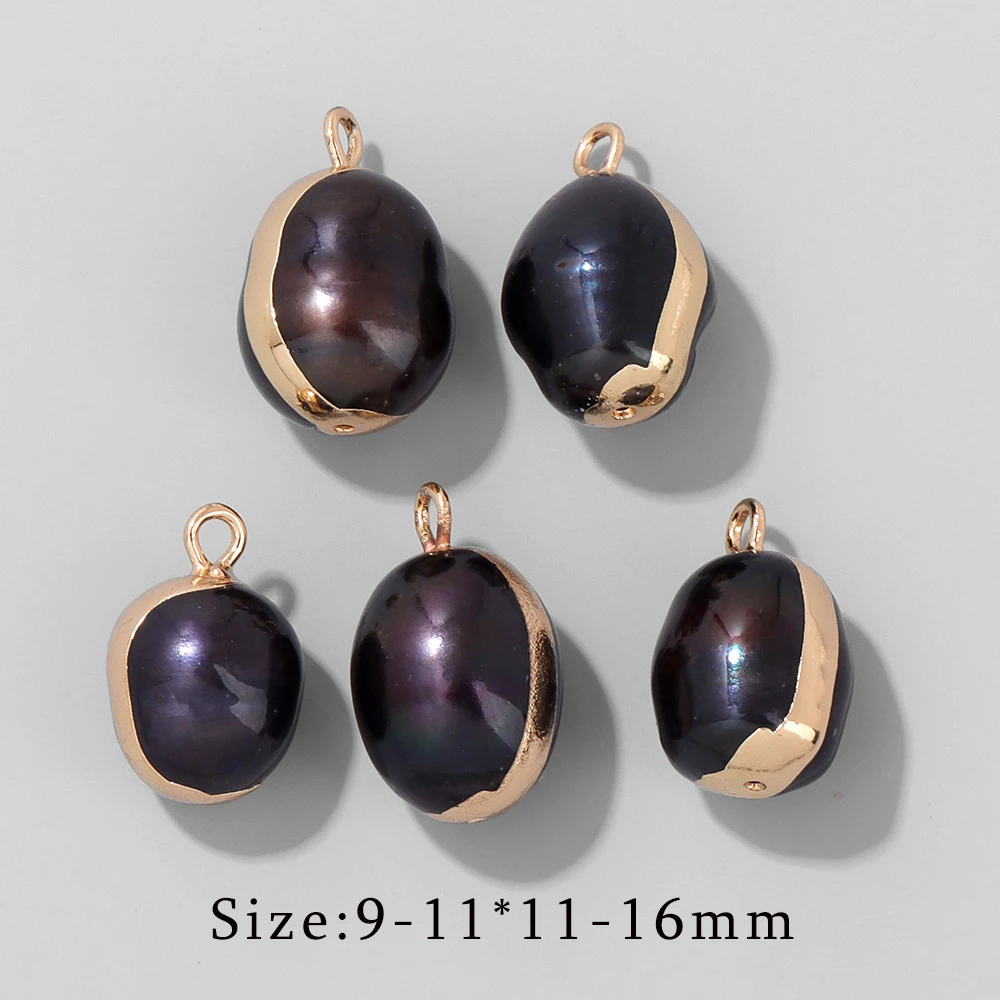 2 Teile/los Mode Natürliche Perle Anhänger Unregelmäßige Barocke Perlen Stecker Für Schmuck Machen Diy Frauen Halskette Armband Ohrring – Detail 7