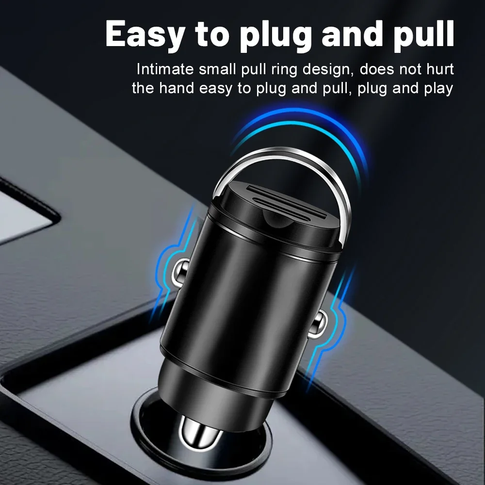 100W Multi Ports USB Car Charger Fast Charging Type C Fast Charge Charger High Speed Adapter in Car PD Quick Charge Adapter