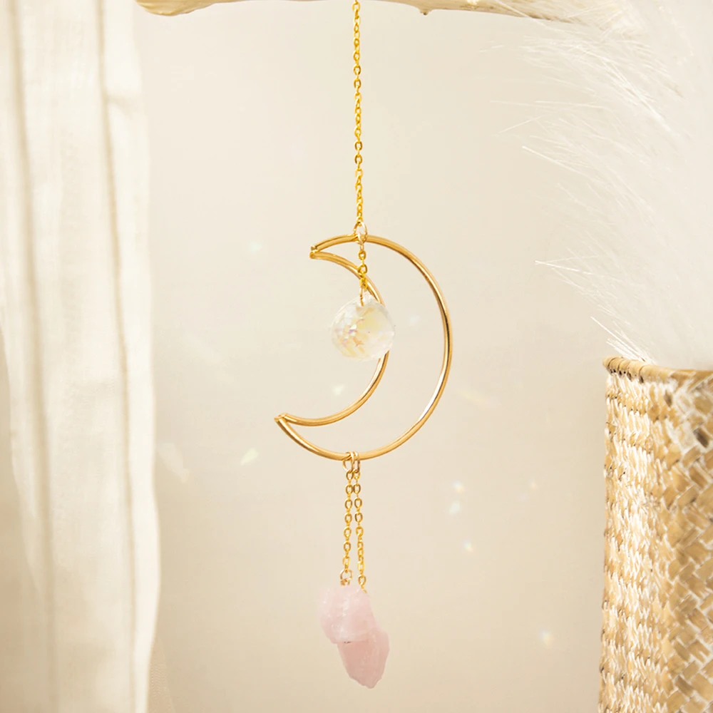 Sun Catcher Sun Catchers Crystal Pendant Sun Catcher Rainbow Prism Moon Crystal Stained Glass