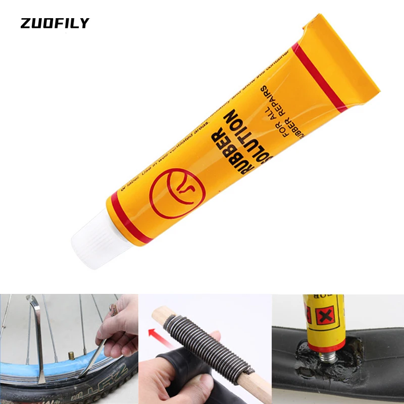 Bicycle Bike Tyre Tube Patch Glue Rubber Cement Adhesive Puncture Repair  Tools