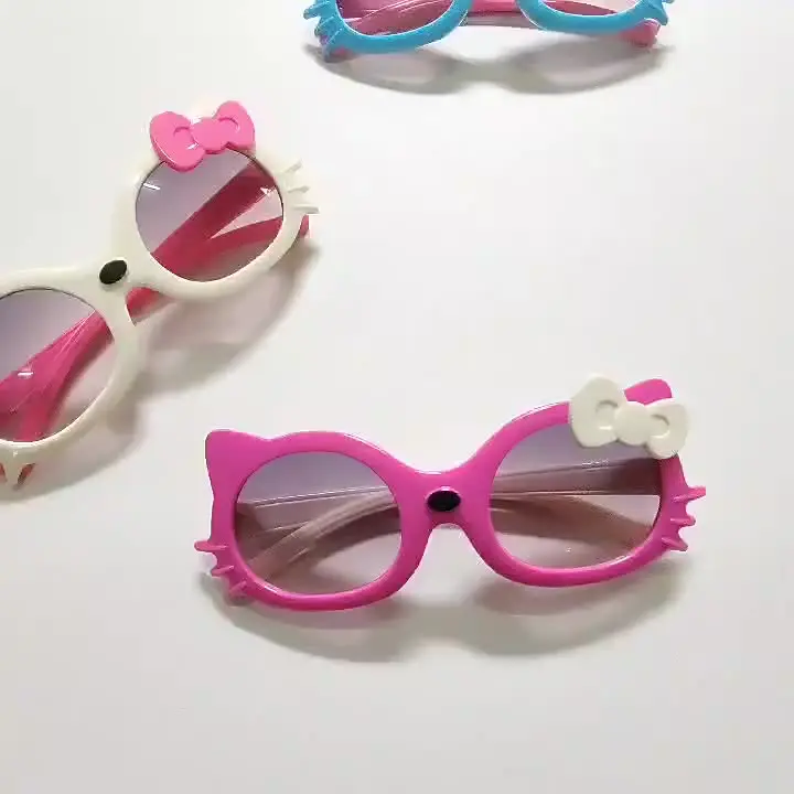 Hello Kitty Sonnenbrille Für Kinder - UV400 Schutz | Ovaler Rahmen Mit Süßem Design