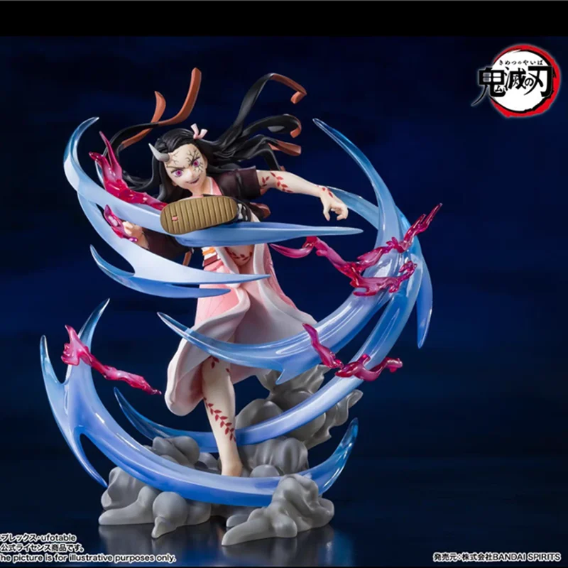 

20cm Original Anime Demon Slayer Figure Zero Kamado Nezuko Phantom In Progress Pvc Model Desktop Figurine Collection