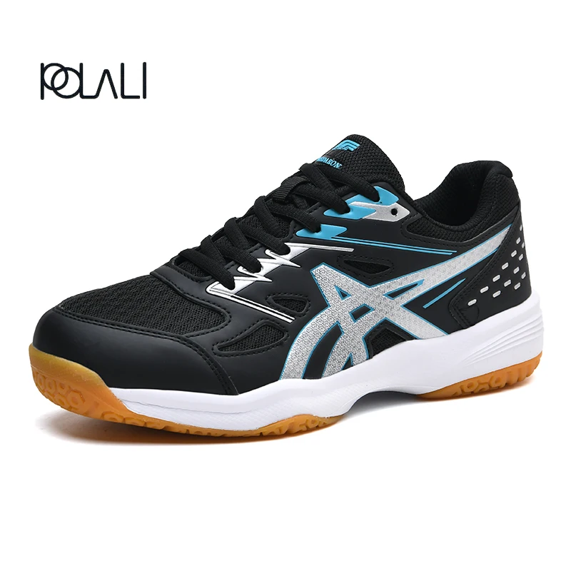 Volleyball Pattern Print Black Sneaker Shoes For Men Women