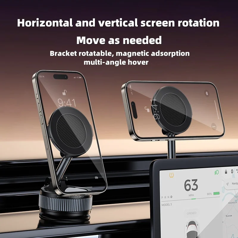 Magnetic Car Mount Phone Holder with Strong Suction