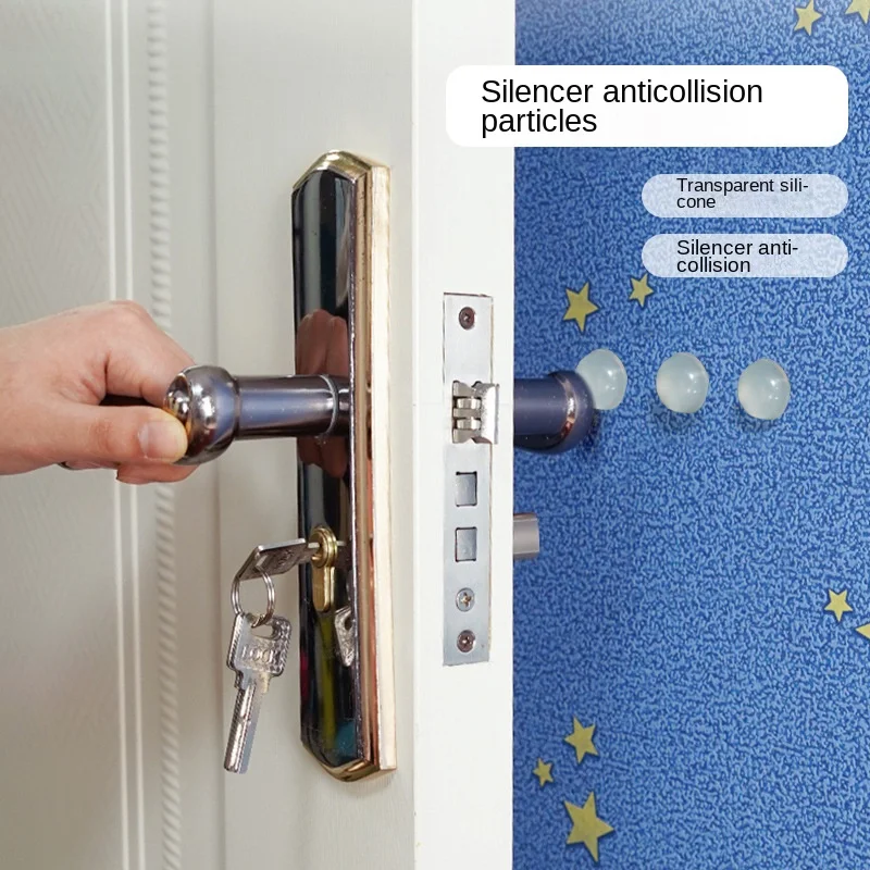 3329 Transparent Self-Adhesive Silicone Floor Dots Shock Absorption Buffer Anti-Collision Stickers Furniture Non-Slip Dots silicone furniture pads silicone anti slip pads