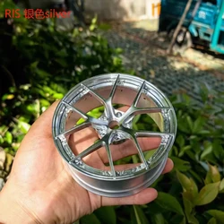 RAYS Metal Wheel RID Aluminum Alloy Simulation Forging Wheel Desktop Ornament (RIS silver)