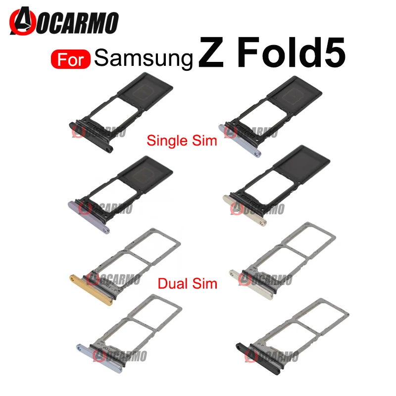 

For Samsung Galaxy Z Fold 5 Fold5 F946 Dual & Single SIM Card Tray Holder Slot Replacement Parts