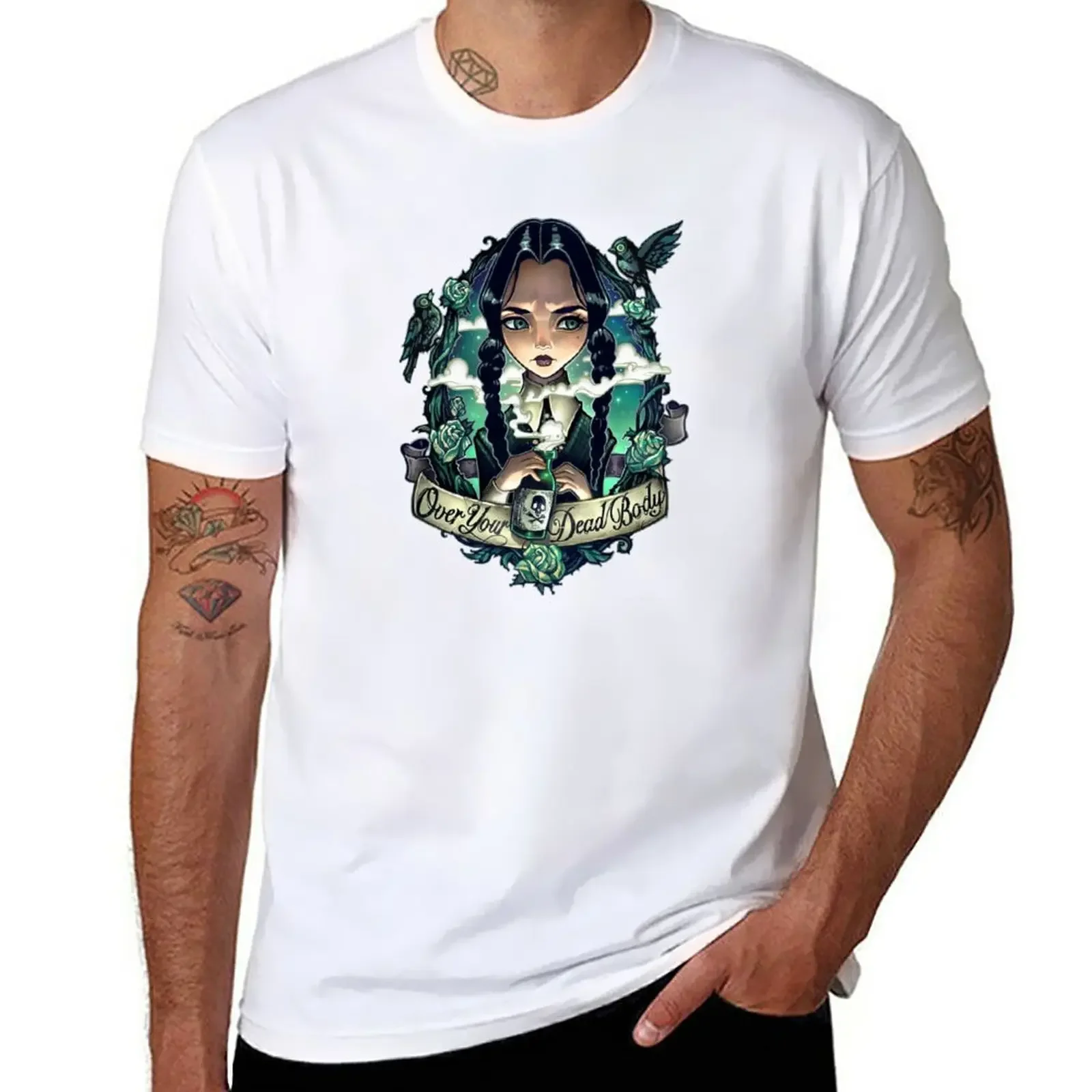 

OVER YOUR DEAD BODY T-Shirt tees kawaii clothes anime oversized t shirt men