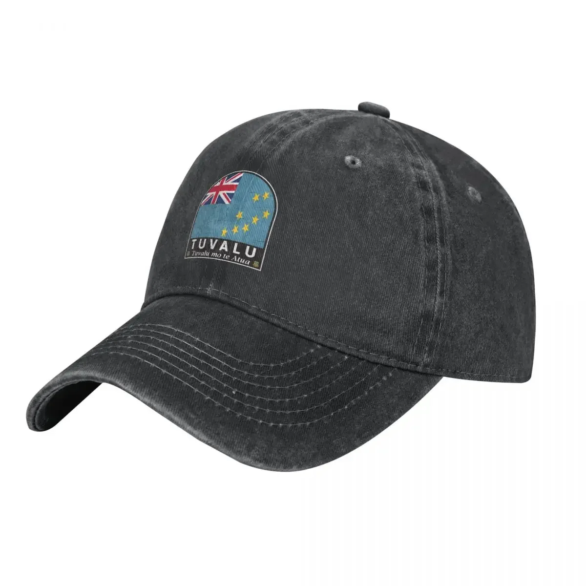 

Tuvalu Flag Emblem Distressed Vintage Cowboy Hat Golf Hat dad hat Men's Luxury Women's