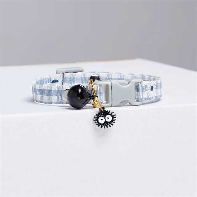 Collar Candy Avocado Pendant Cat Plaid Cat Collars Bell Cartoon Necklace Adjustable Collar for Cat Small Dog Pet Cat Accessories 6