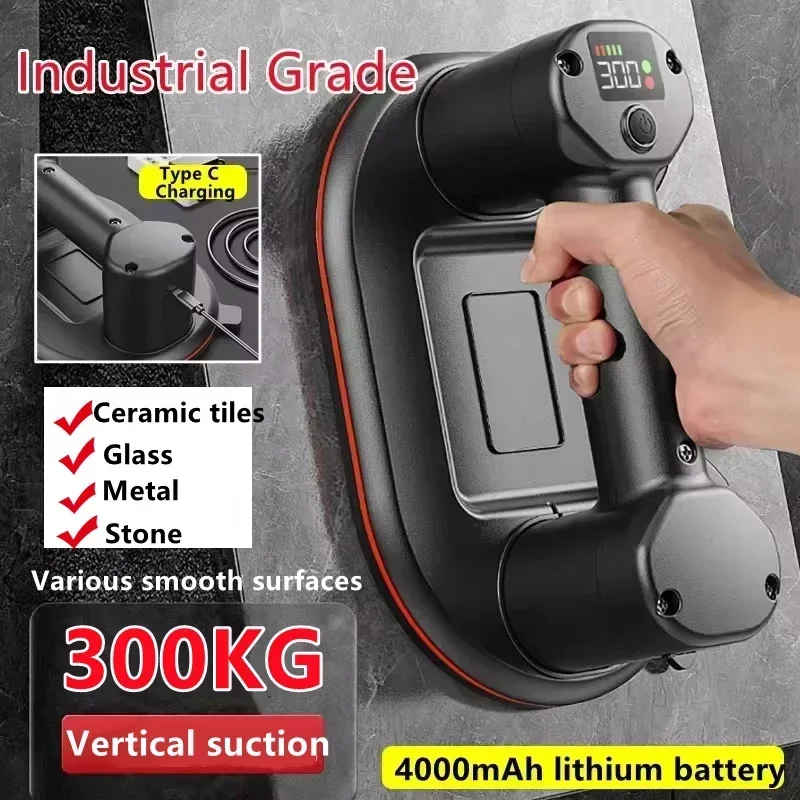 thumbnail image 2 of Electric Vacuum Suction Cup, 10 In Diameter, 2 Brushless Motors,LCD 2 of 10