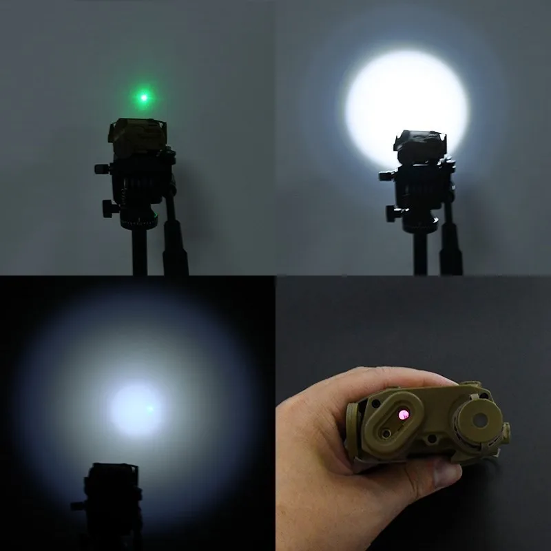 WADSN UHP PEQ15 LA-5C Green Laser+IR Night Vision High Power Red Dot White Light Strobe Airsoft Hunting Rifle Weapon Battery Box laser sight red dot laser sight