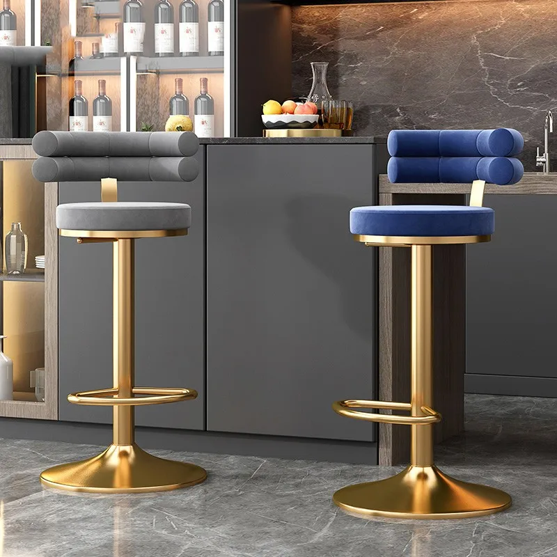 

Swivel Bar Stools Height Adjustable Kitchen Counter Stools Luxury High Stool Bar Chair Dining Chairs Living Room Bar Furniture