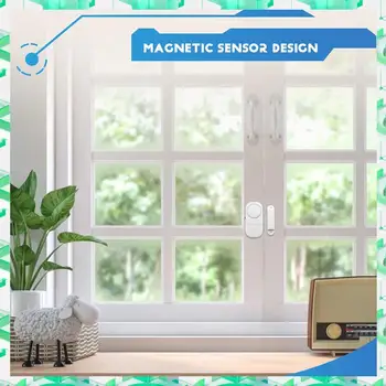 3C Electron 6Sets/Pack Wireless Anti Theft Apartment Burglar Alert Door Alarm Window For Home Security DIY Magnetic Sensor,6Sets 1