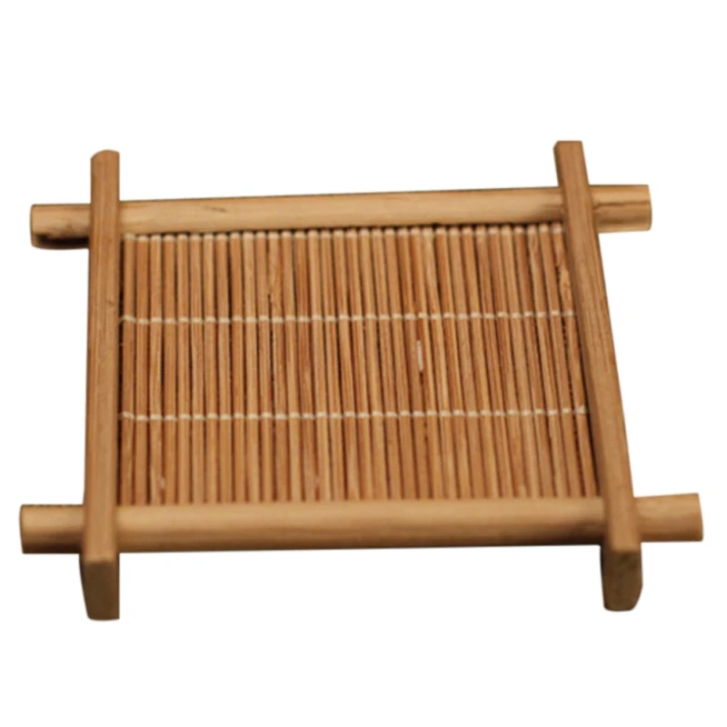 Description Picture 6 of itemJapanese Handmade Insulated Dish Bamboo Tea Mat Tray Coaster Kitchen Accessories Placemat Cup Holder