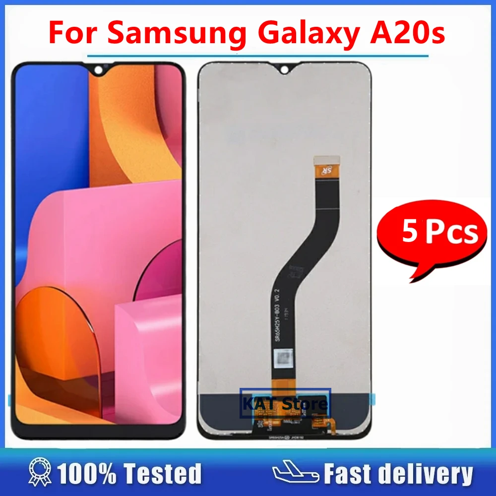 

5 шт./партия, ЖК-дигитайзер для Samsung Galaxy A20S SM-A207 A207
