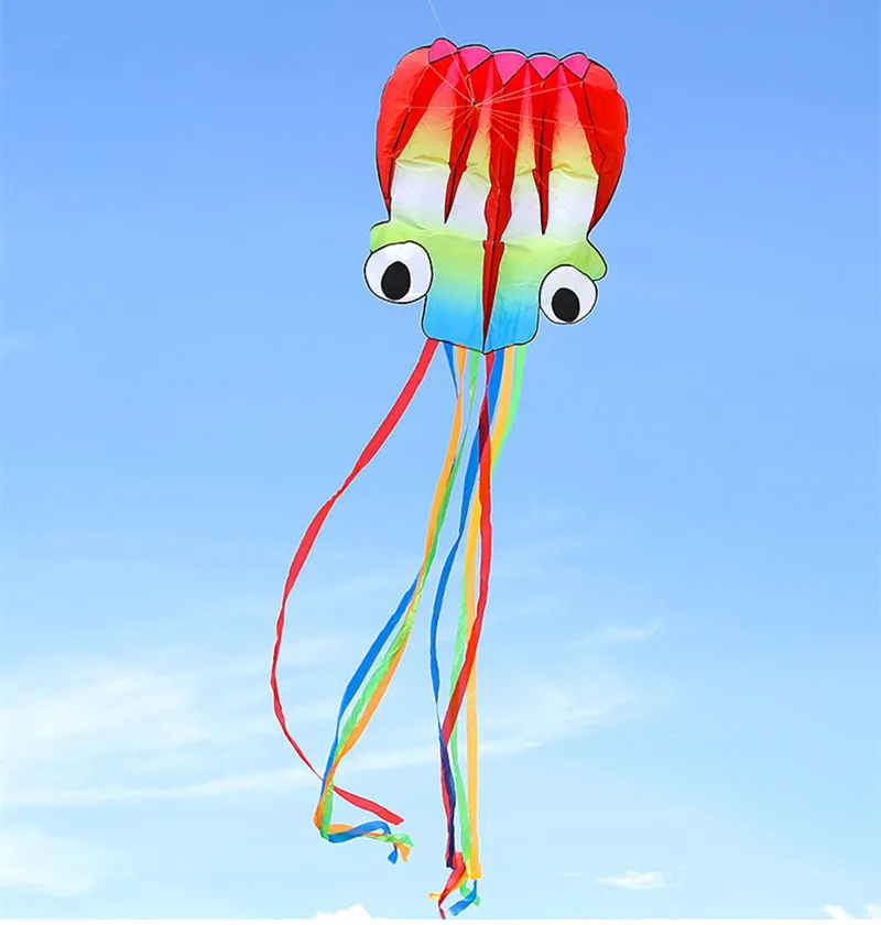 octopus kite flying soft kites toys for children kite factory walk in sky outdoor fun sports beach kites koi ikite