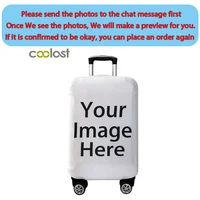 Customize Your Image / Name / Logo Luggage Cover Travel Accessories Elastic Suitcase Protective Covers Anti-dust Case Cover 1