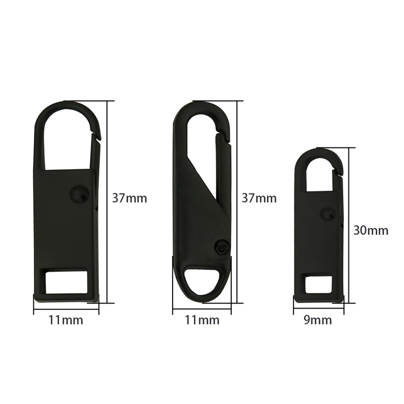 Universal Zipper Puller Detachable Zipper Head For Slider DIY Sewing Craft Sewing Metal Instant Repair Kits 2pcs