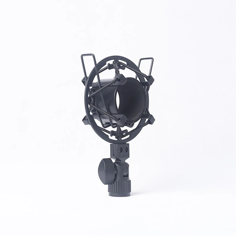 Professional Metal Microphone Shock Mount Locking Knob Reduce Noise Broadcast Clip Studio Recording Mic Holder Spider Condenser microphone shock mount microphone clip holder
