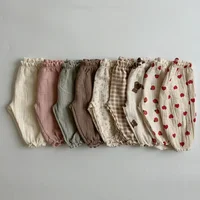 Kids Children Summer Harem Pants Cotton Spring Autumn Boy Girl Breathable Casual Long For Baby Teenager Korean Trousers 2