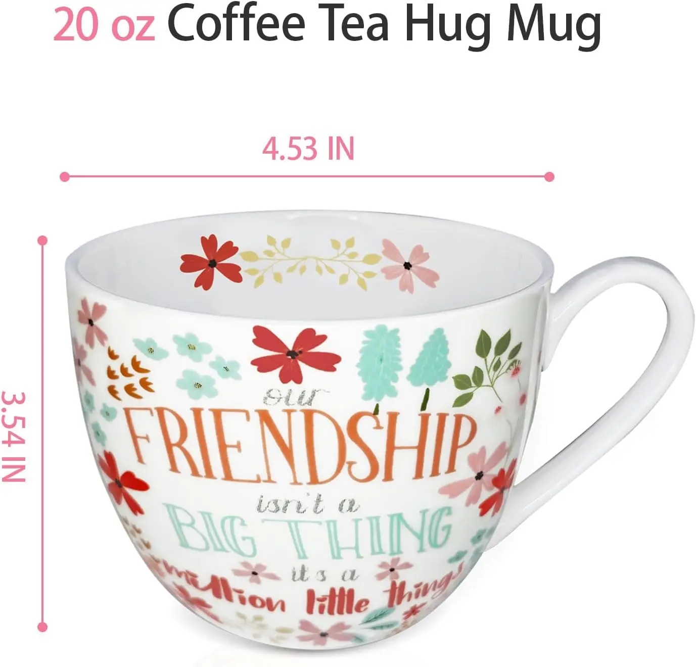 Friendship Mug Dimension Description