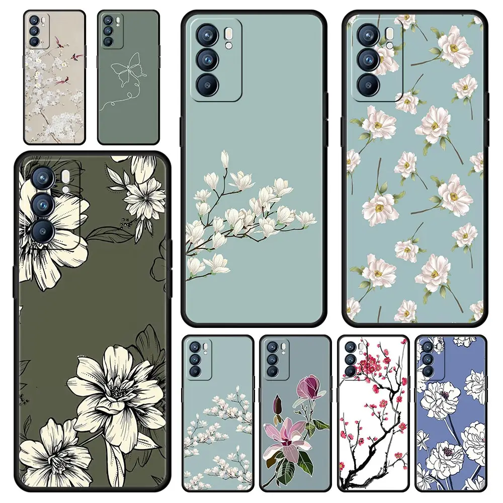 Floral Design Phone Case with Enhanced Protection