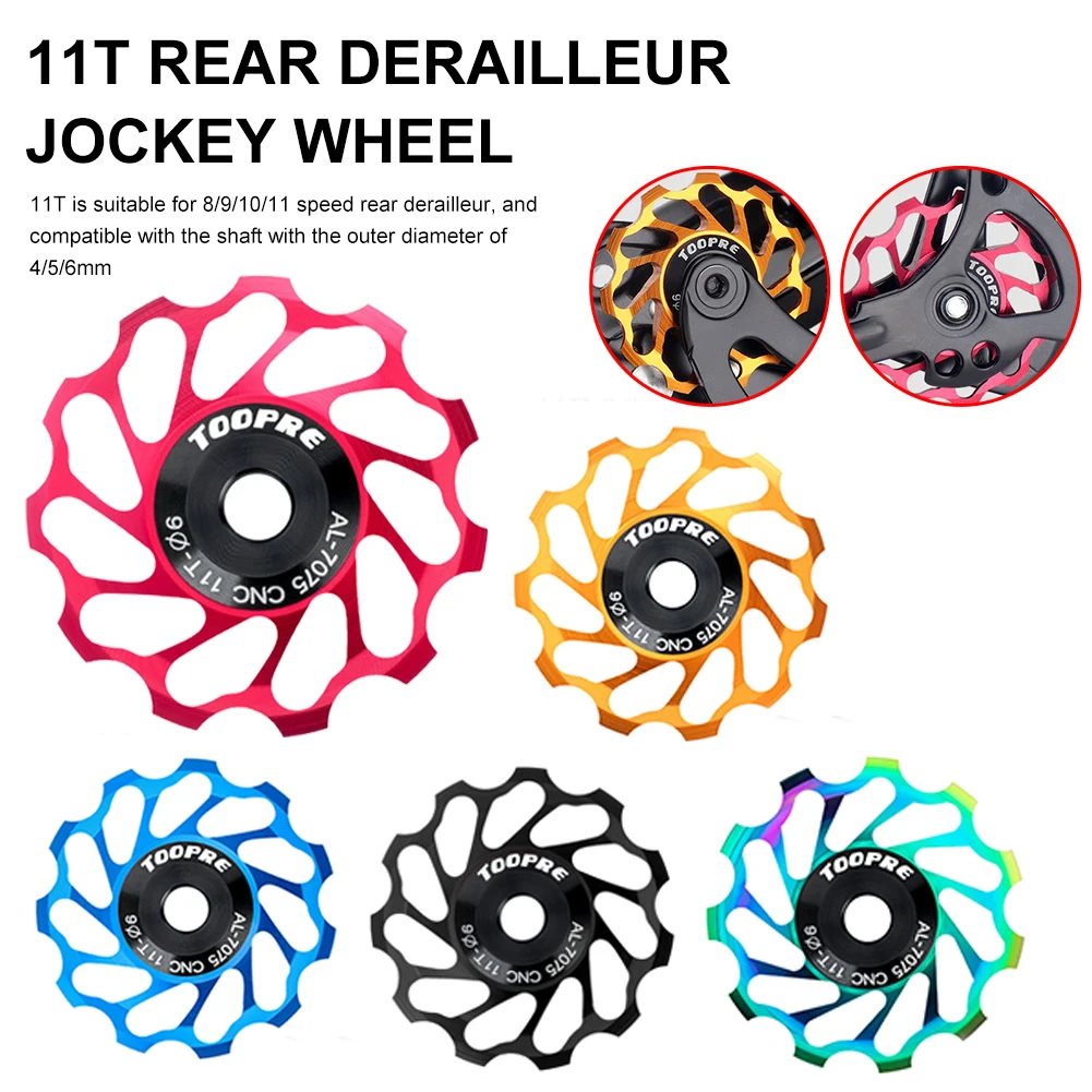 11T Bike Rear Derailleur Jockey Roller Bicycle Ceramic Bearing Jockey