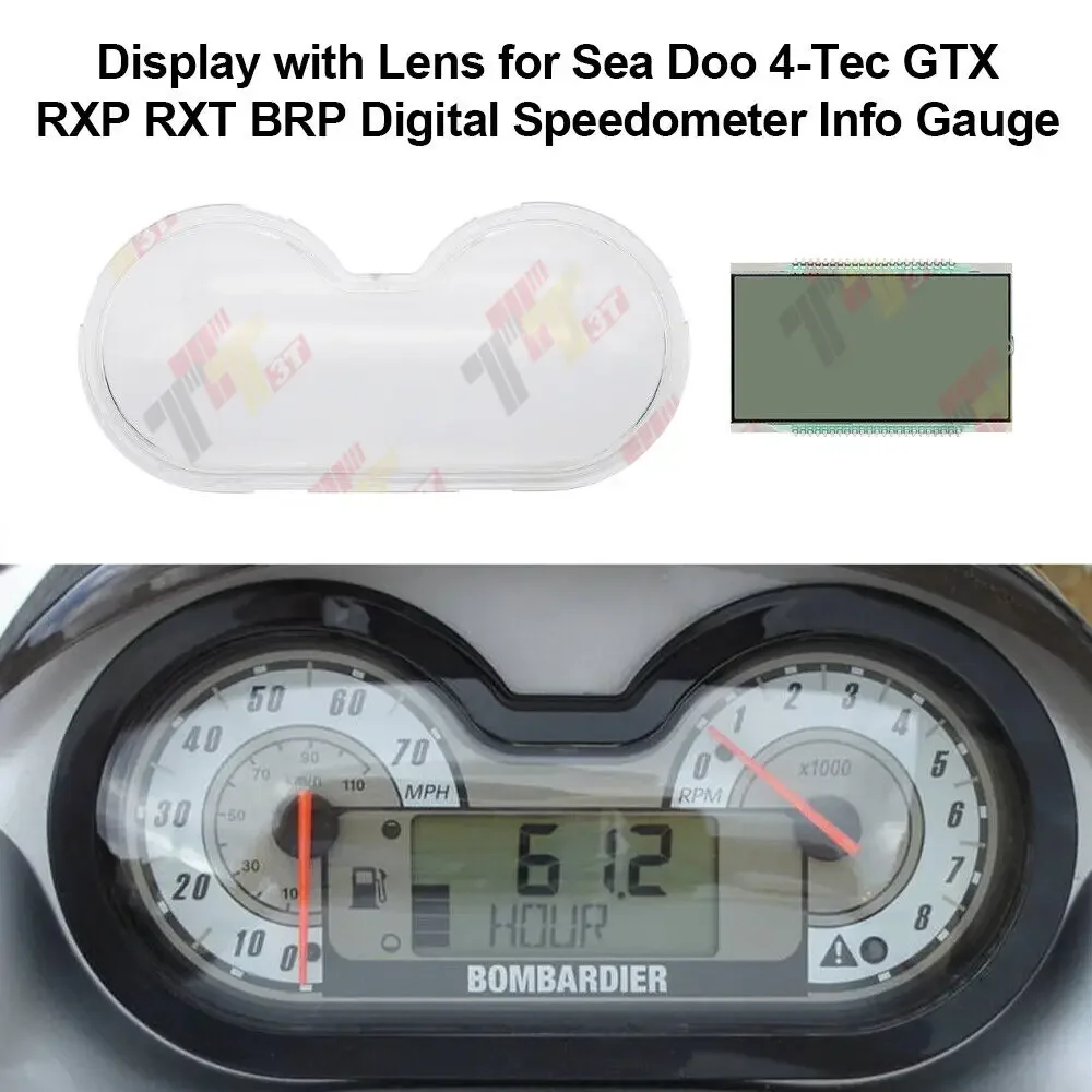 

Display with Lens for Sea Doo 4-Tec GTX RXP RXT BRP Speedometer Gauge Face Cover Repair