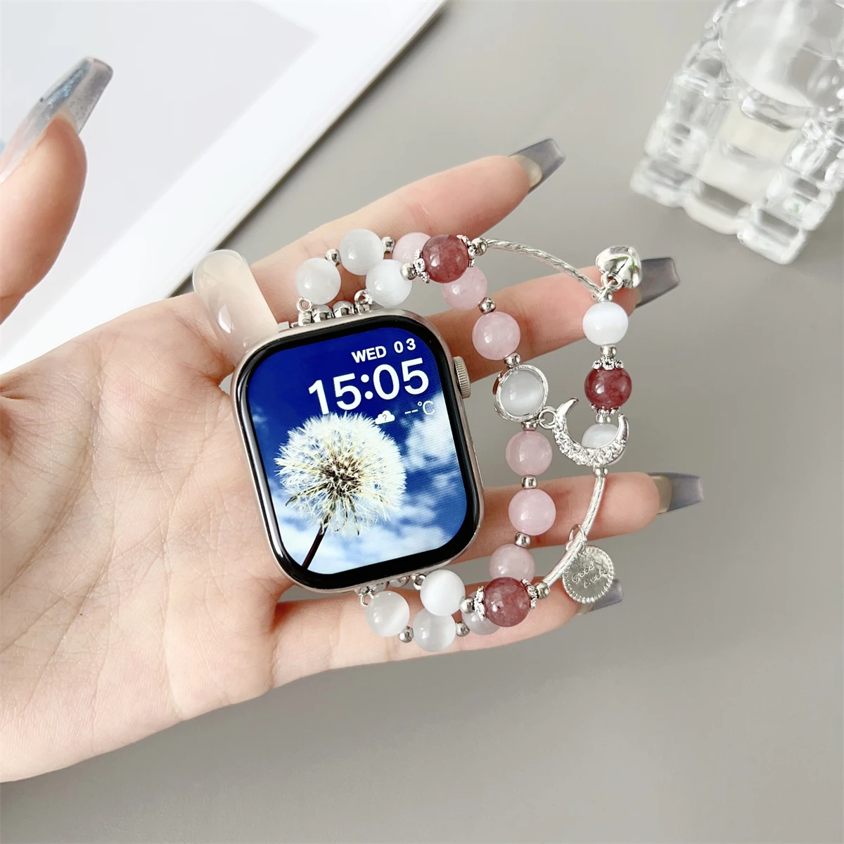 Schmuckarmband für iWatch Ultra 2 Serie 10/9/8/7/6/5, modisches Armband, 42/44/45/46/49 mm, 38/40/41 mm_voghion.com