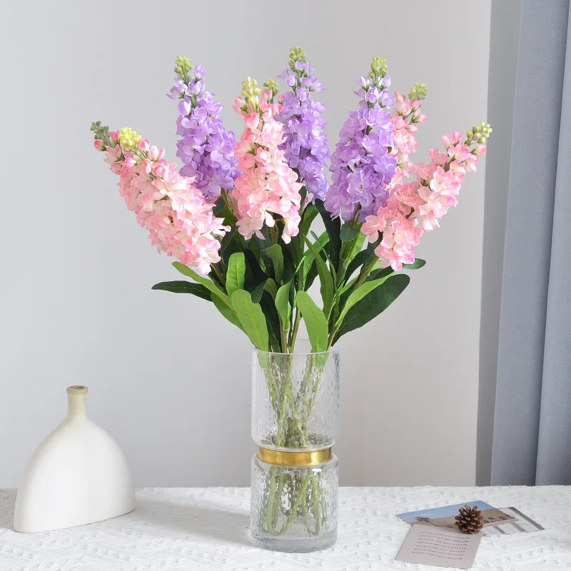 

1PC Artificial Hyacinth Violet Flowers Silk Flowers for Mariage Birthday Party Bridal Floral Home Decoration Ornamental Flores