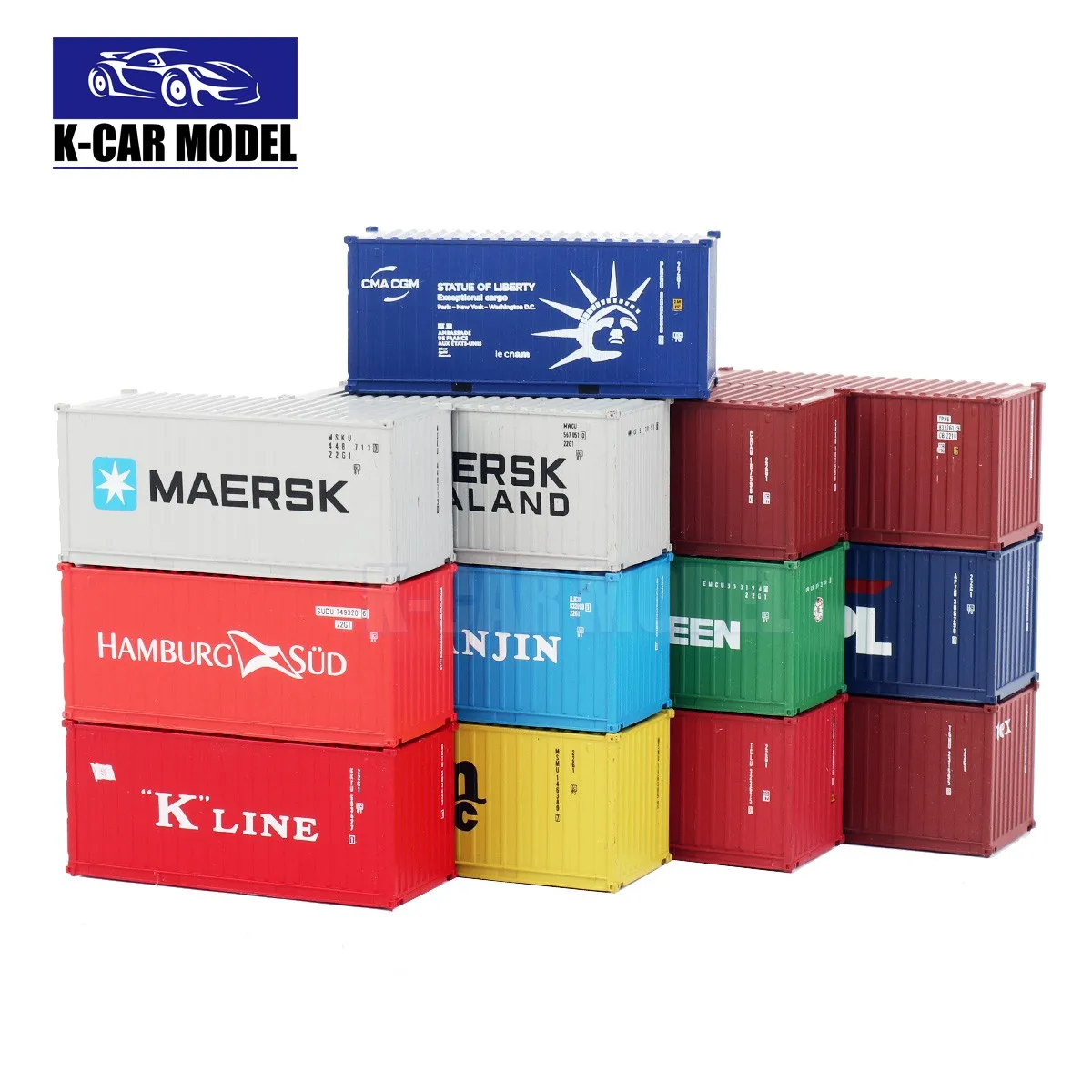 N Scale 1/160 20ft Shipping Container Model Railway Cargo Box 20' 1pc - Image 5