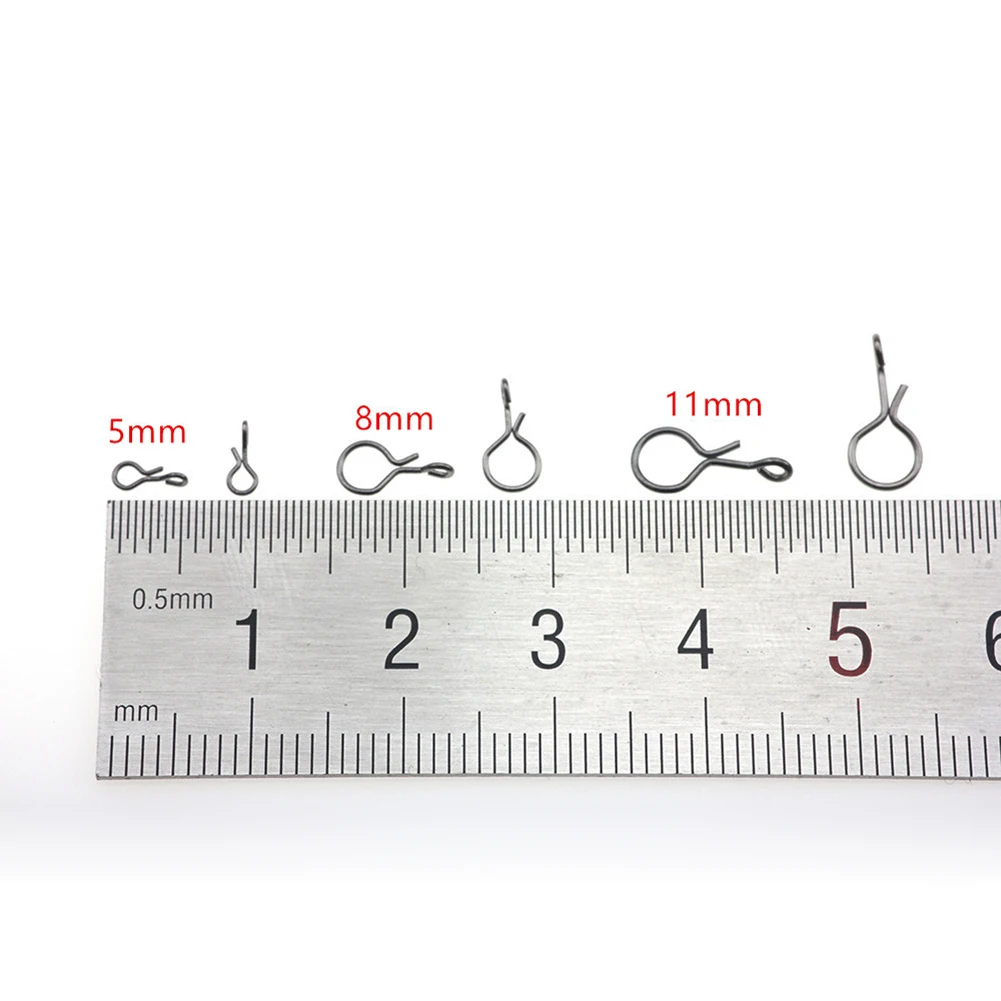 

Fly Fishing Snap Quick Change Stainless Steel Swivels 50pcs/set Terminal Tackle Durable Fishing For Flies Hook