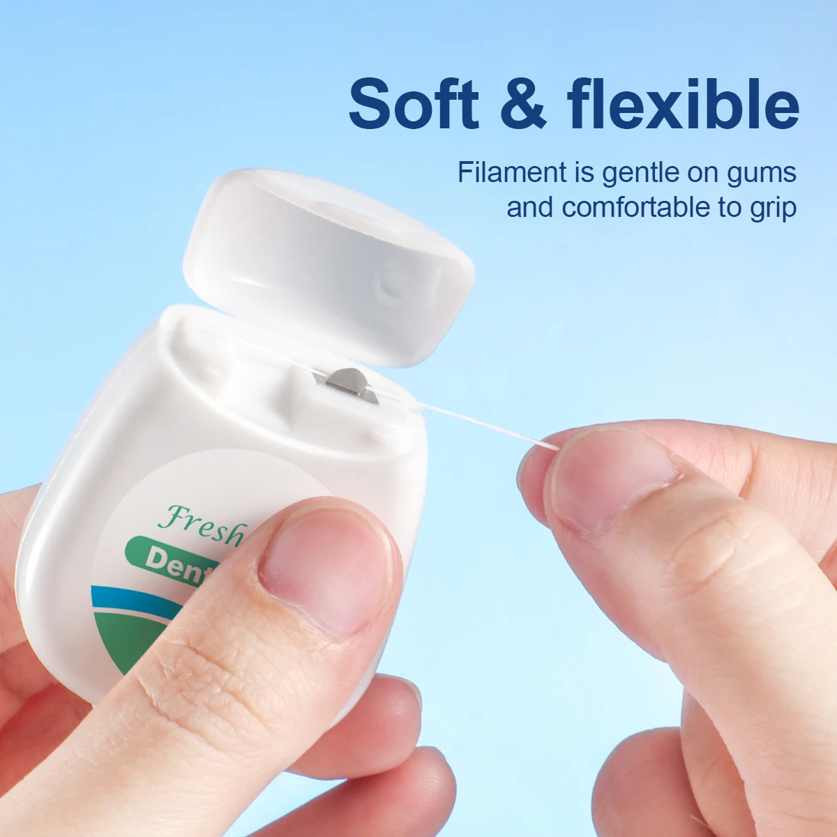 12 pieces, 6 pieces, 3 pieces-Mint dental floss roll-50 meters 1 piece-Suitable for personal interdental cleaning tool dental floss,dental cleaning tools