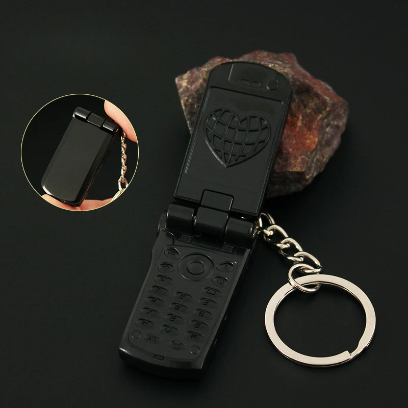 Y2K Mobile Phone Keychain Punk Style Vintage Hype 4cm Metal