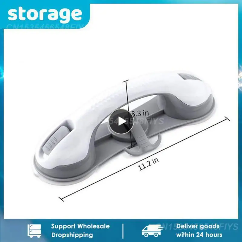 40kg-110kg Bathroom Suction Cup Shower Handle Safety Anti Slip Handrail Support Bar For Elderly Bath Shower Accessories Grab Bar