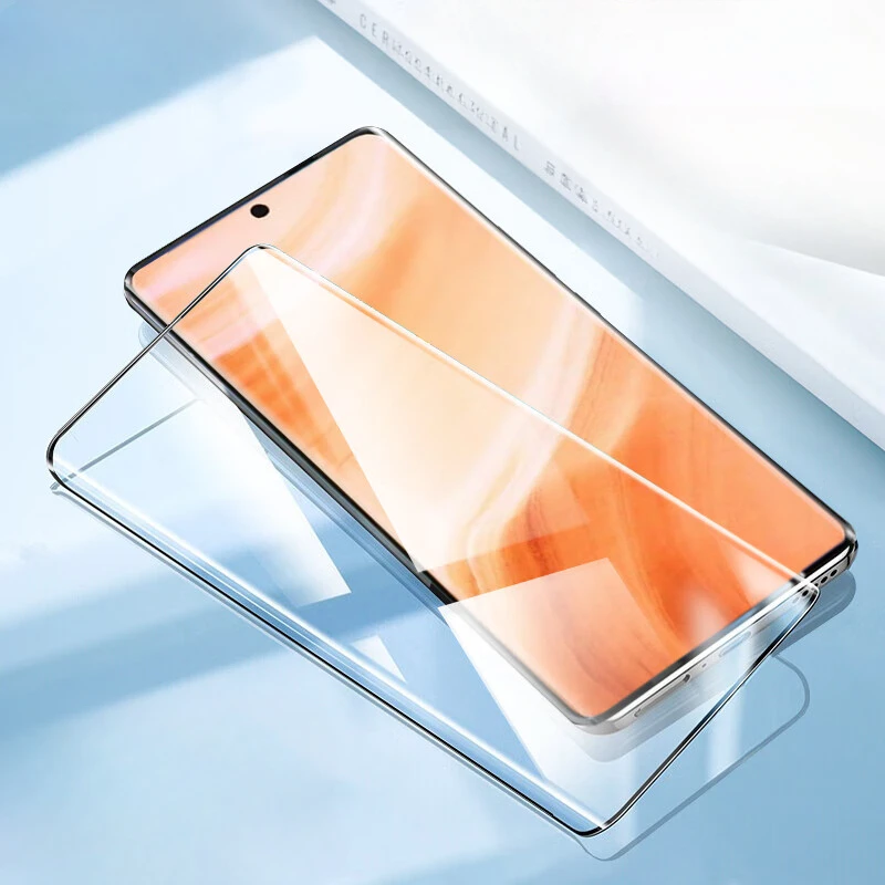 

3D изогнутое закаленное стекло для OPPO Realme GT5 Pro, защита для экрана на Realme GT5Pro, защита от синего света, стеклянная пленка с полным покрытием