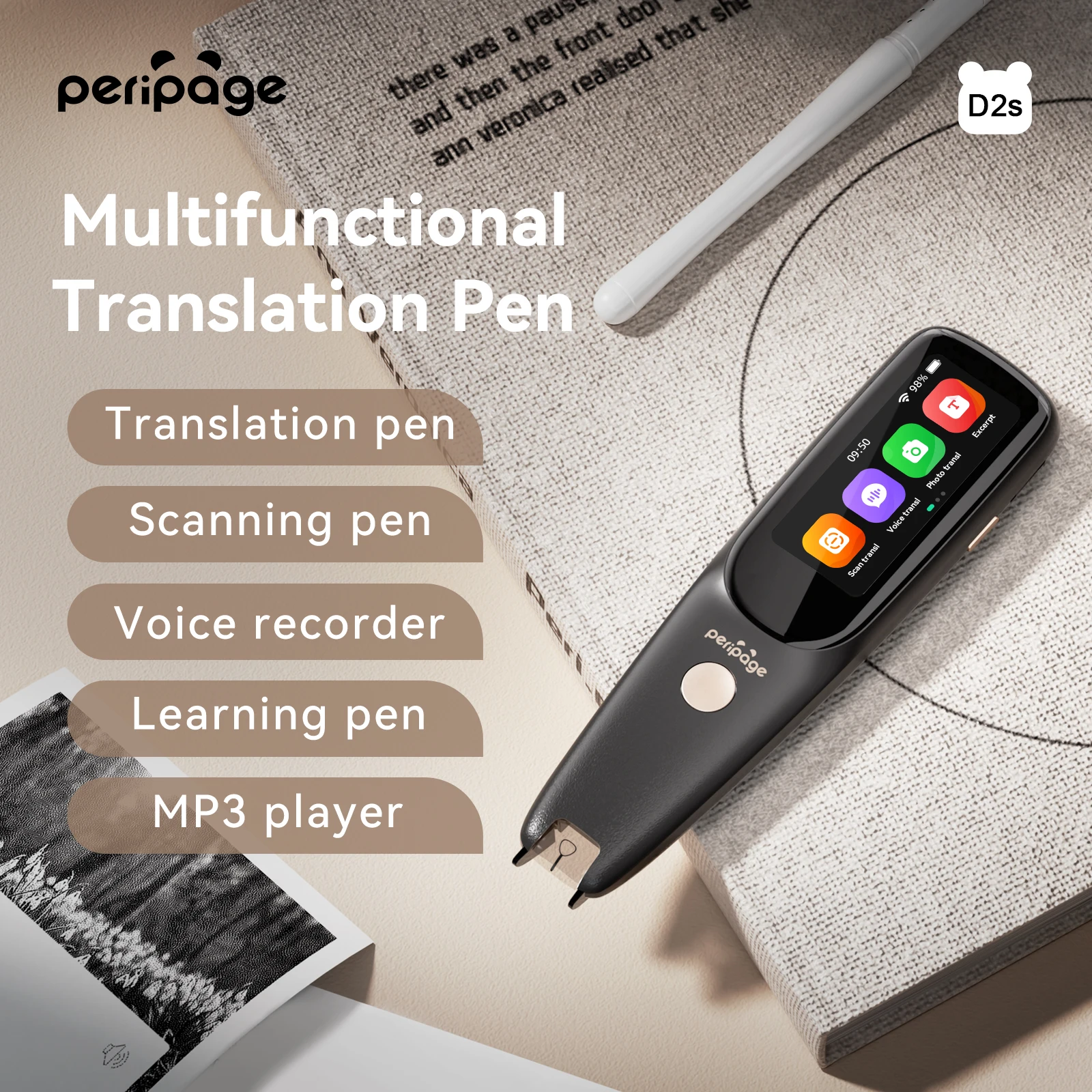 Translation Scanning Pen Mobile Scanner Translator Reading Pen 112 Language Translating Device OCR Digital for Language Learner