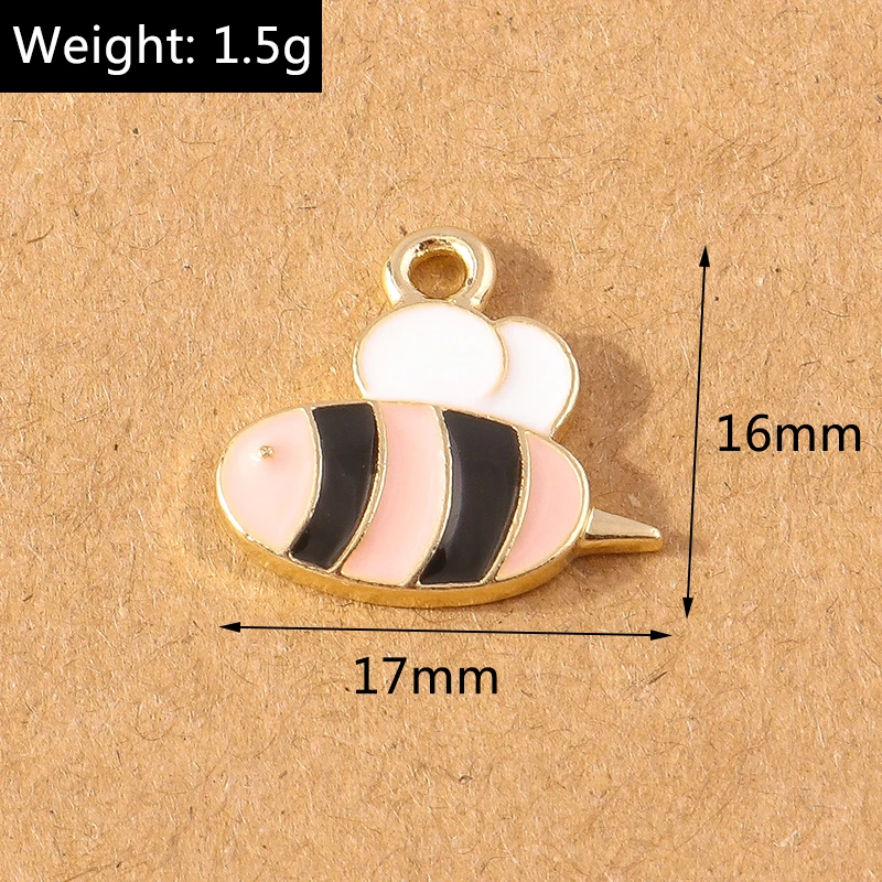 10 stücke 14x14mm niedlichen Emaille Schwan Charms Gans Charm Anhänger für Schmuck Herstellung Ohrringe Halskette Armband DIY Bastel bedarf – Detail 7